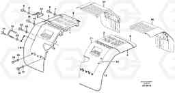 45190 Fender, rear L110E S/N 1002 - 2165 SWE, 60001- USA,70201-70257BRA, Volvo Construction Equipment