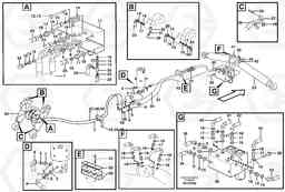 102094 Hydraulic system for dozer blade/support undercarriage EW180B, Volvo Construction Equipment