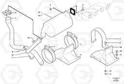 46394 Muffler EC45 TYPE 284, Volvo Construction Equipment