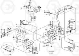 105572 Hydraulic system, return lines EW140B, Volvo Construction Equipment