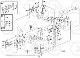 64051 Hydraulic system, feed line EW140B, Volvo Construction Equipment