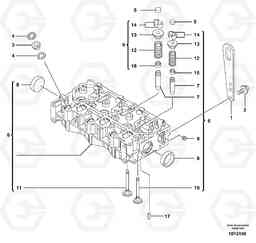 67233 Cylinder head ECR28 TYPE 601, Volvo Construction Equipment