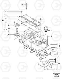 67703 Valve cover ECR28 TYPE 601, Volvo Construction Equipment