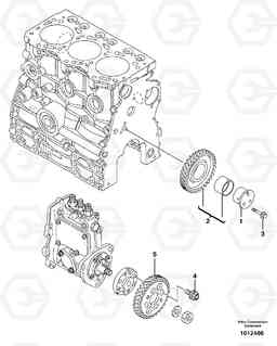 72462 Timing gear ECR28 TYPE 601, Volvo Construction Equipment