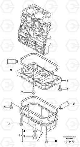 68479 Oil sump ECR28 TYPE 601, Volvo Construction Equipment