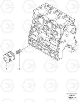 68589 Oil filter ECR28 TYPE 601, Volvo Construction Equipment