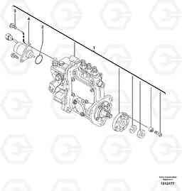 67797 Injection pump ECR28 TYPE 601, Volvo Construction Equipment