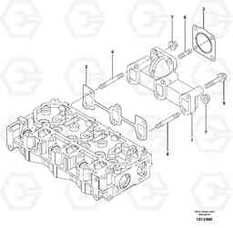 68311 Exhaust manifold ECR28 TYPE 601, Volvo Construction Equipment