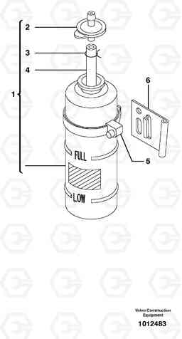 75332 Expansion tank ECR28 TYPE 601, Volvo Construction Equipment