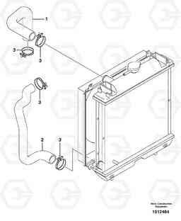 75354 Cooling circuit ECR28 TYPE 601, Volvo Construction Equipment