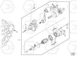 68459 Starter motor ECR28 TYPE 601, Volvo Construction Equipment