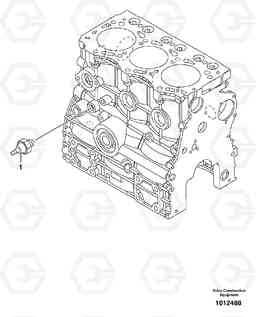 68023 Oil pressure switch ECR28 TYPE 601, Volvo Construction Equipment