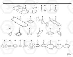 6321 Engine gasket kit ECR38 TYPE 602, Volvo Construction Equipment