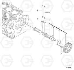 6361 Camshaft ECR38 TYPE 602, Volvo Construction Equipment