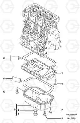 7082 Oil sump ECR38 TYPE 602, Volvo Construction Equipment