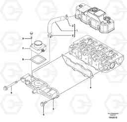 18959 Inlet manifold EC27C, Volvo Construction Equipment