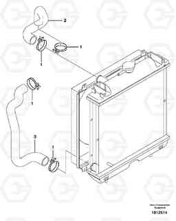 14159 Cooling circuit ECR38 TYPE 602, Volvo Construction Equipment