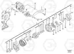 19945 Alternator EC27C, Volvo Construction Equipment