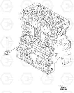 9729 Oil pressure switch ECR38 TYPE 602, Volvo Construction Equipment