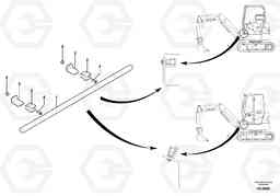 71108 Lever ECR28 TYPE 601, Volvo Construction Equipment