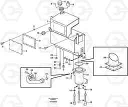3642 Hydraulic oil tank BL71, Volvo Construction Equipment