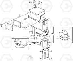 3642 Hydraulic oil tank BL71, Volvo Construction Equipment