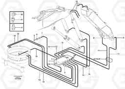 31985 Central lubrication, slewing, ajustable boom EW140 SER NO 1001-1487, Volvo Construction Equipment