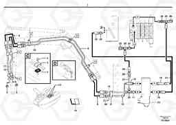 7272 Hyd. circuit (quickfit/double-acting) EC45 TYPE 284, Volvo Construction Equipment