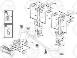 3012 Hydraulic system, stabiliser legs BL71, Volvo Construction Equipment