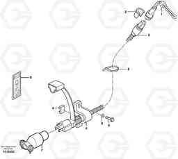 7632 Engine heater. EW140B, Volvo Construction Equipment