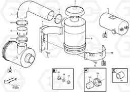 86748 Oil-bath precleaner. L110E S/N 1002 - 2165 SWE, 60001- USA,70201-70257BRA, Volvo Construction Equipment