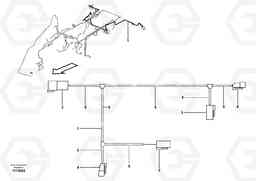 6975 Cable harness, tail light BL61, Volvo Construction Equipment