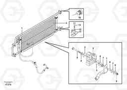5186 Condenser for cooling agent R134a with fitting parts. L150E S/N 8001 -, Volvo Construction Equipment