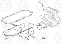 37679 Oil sump L110E S/N 1002 - 2165 SWE, 60001- USA,70201-70257BRA, Volvo Construction Equipment