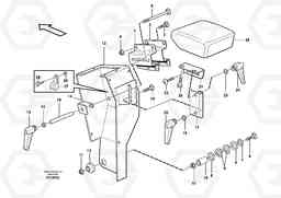 90487 Armrest L70D, Volvo Construction Equipment