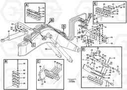 91722 Hydr. equipm. on boom, rear, offset EW160B, Volvo Construction Equipment