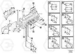 91870 Main valve assembly with fitting parts ECR28 TYPE 601, Volvo Construction Equipment