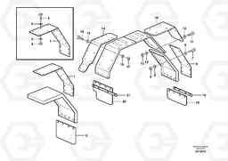 703 Widener kit for standard mudguards, front/rear. L90D, Volvo Construction Equipment