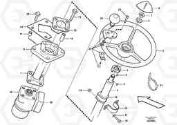 94874 Steering column with fitting parts L180E S/N 5004 - 7398 S/N 62501 - 62543 USA, Volvo Construction Equipment