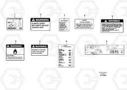 30189 Illustrations of sign plates and decals L90D, Volvo Construction Equipment