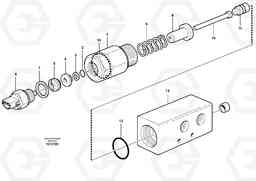 61860 Pressure monitor. L150E S/N 6005 - 7549 S/N 63001 - 63085, Volvo Construction Equipment