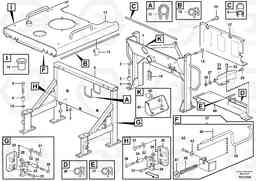 94443 Engine cover L120E S/N 16001 - 19668 SWE, 64001- USA, 70701-BRA, Volvo Construction Equipment