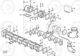 70961 Inlet manifold and exhaust manifold EW145B, Volvo Construction Equipment