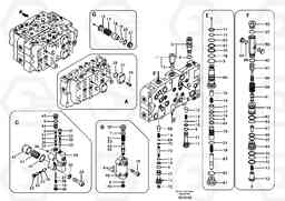 53680 Main control valve, boom and dipper arm holding. EC460B, Volvo Construction Equipment