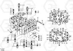 71647 Main control valve, relief valve. EC460B, Volvo Construction Equipment