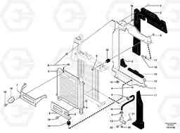 71583 Radiator installation ECR28 TYPE 601, Volvo Construction Equipment