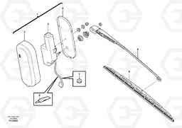 105792 Windshield wiper, rear BL71, Volvo Construction Equipment