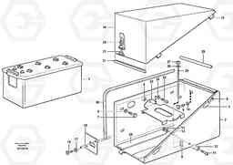 63178 Battery box with fitting parts L150E S/N 6005 - 7549 S/N 63001 - 63085, Volvo Construction Equipment