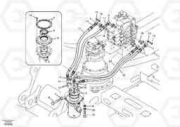 67650 Turning joint line, control valve to turning joint EC210B, Volvo Construction Equipment