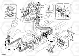 26353 Servo system, control valve to remote control valve EC210B, Volvo Construction Equipment